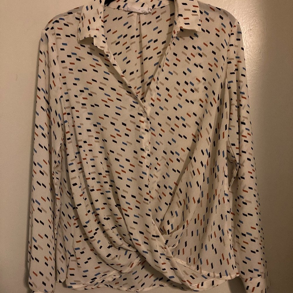 All in Favor Twist-hem Blouse